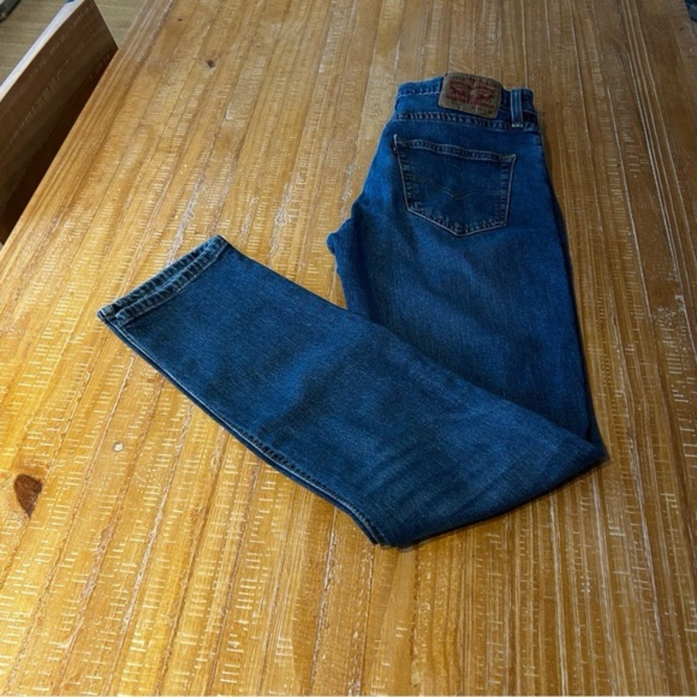 Levis Indigo Straight Jeans Classic Denim Style